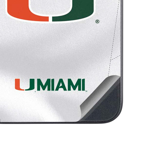 University of Miami White Jersey Galaxy A54 5G Skin